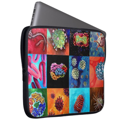 Computervirus!-Neopren-Laptop-Sieb Laptopschutzhülle (Vorne Rechts)