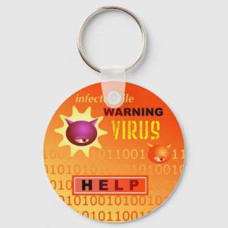 Computervirus Schlüsselanhänger