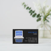 ComputerVisitenkarte Visitenkarte (Stehend Vorderseite)