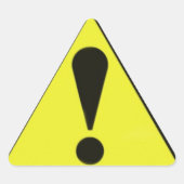 Computerwarnzeichen Dreieckiger Aufkleber (Vorderseite)