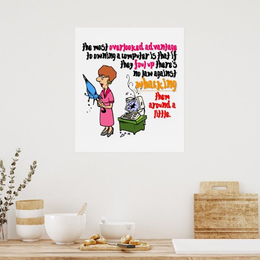 Computerwhacking ist zulässig (1) poster (Küche)