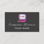 Computerwissenschaften Niedlich Kawaii Notebook El Visitenkarte (Vorderseite)