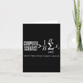 Computerwissenschaftler Math Programmer Coder Soft Karte (Vorderseite)