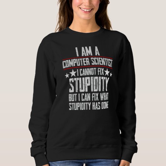 Computerwissenschaftliche Programmierdaten können Sweatshirt (Vorderseite)