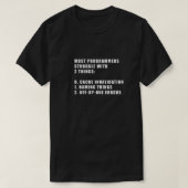 Computerwissenschaftslustige Programmierer T-Shirt (Design vorne)