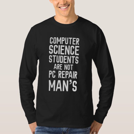 Computerwissenschaftsstudiengänge Entwicklungsprog T-Shirt (Vorderseite)