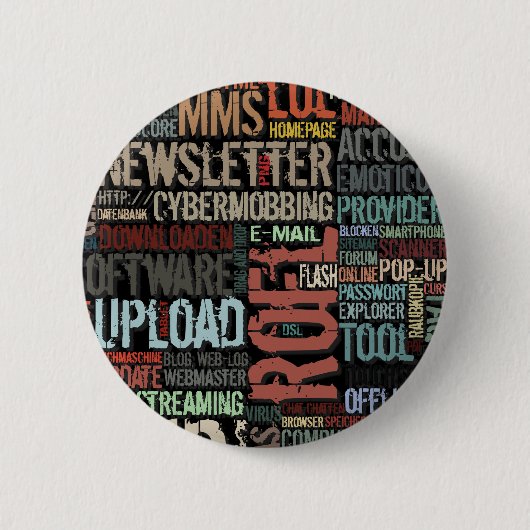 Computerwörterbuch auf der Schaltfläche Farben Button (Vorderseite)