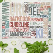 Computerwörterbuch in Farben Geschirrtuch (Gefaltet)