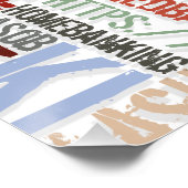 Computerwörterbuch in Farben Poster (Ecke)