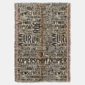 Computerwörterbuch - Vintag Decke (Vorderseite Vertikal)