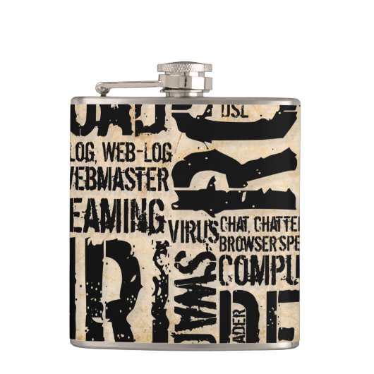 Computerwörterbuch - Vintag Flachmann (Vorderseite)