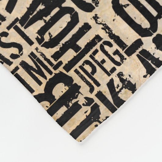 Computerwörterbuch - Vintag Fleecedecke (Ecke)