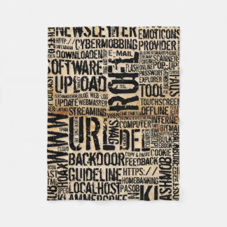 Computerwörterbuch - Vintag Fleecedecke