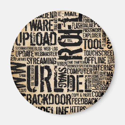 Computerwörterbuch - Vintag Magnet (Vorne)