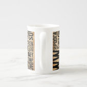 Computerwörterbuch - Vintag Porzellantasse (Rückseite)