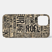 Computerwörterbuch - vintage Case-Mate iPhone hülle (Rückseite (Horizontal))