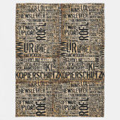 Computerwörterbuch - vintage fleecedecke (Vorderseite)