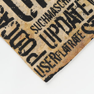 Computerwörterbuch - vintage fleecedecke
