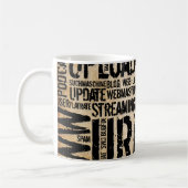 Computerwörterbuch - vintage kaffeetasse (Links)