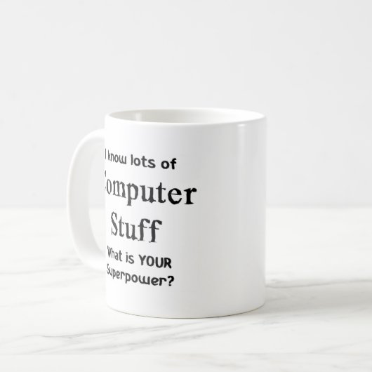 Computerzeug Kaffeetasse (Vorderseite Links)
