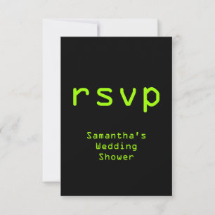 Computing Themed & Digital Style "uAwg Card" RSVP Karte