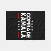 Comrade Kamala Anti Kamala Harris Fleecedecke (Vorderseite (Horizontal))