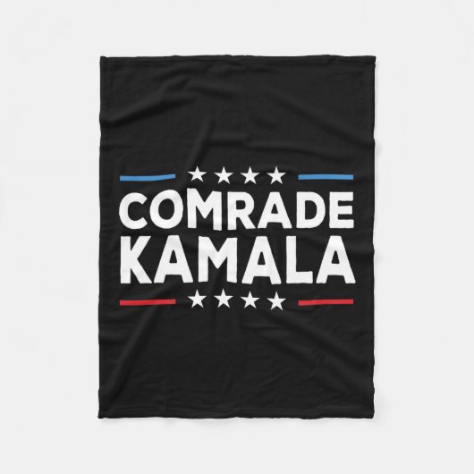 Comrade Kamala Anti Kamala Harris Fleecedecke (Vorderseite)