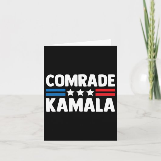 Comrade Kamala Anti Kamala Harris Karte (Vorderseite)