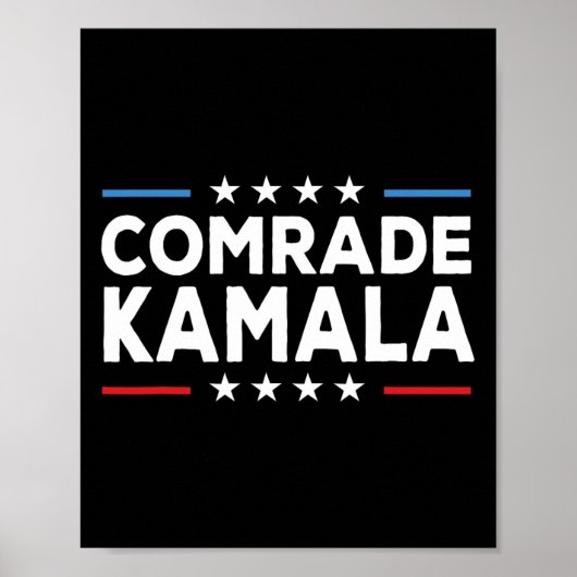 Comrade Kamala Anti Kamala Harris Poster (Vorne)