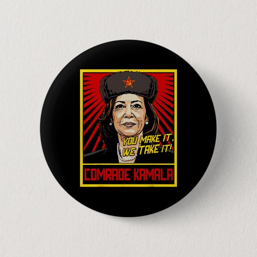 Comrade Kamala Kamala Harris Tim Wheimer Coach 202 Button (Vorderseite)