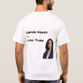 Comrade kommunist Kamala T-Shirt (Rückseite)