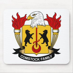 Comstock Familienwappen Mousepad