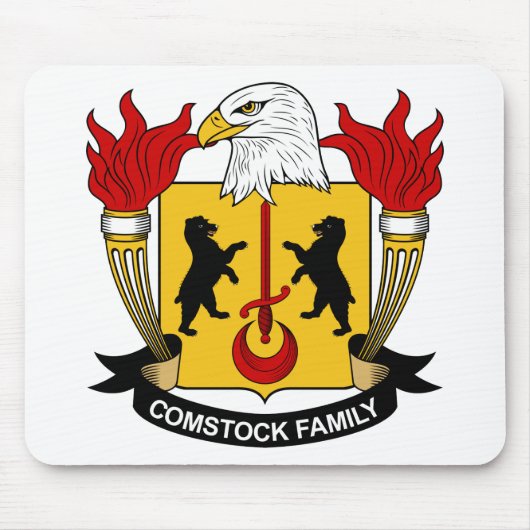 Comstock Familienwappen Mousepad (Vorne)