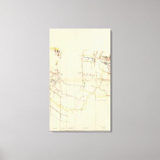 Comstock Maps Anzahl V Leinwanddruck (Vorderseite)