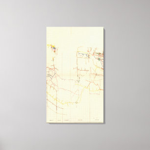 Comstock Maps Anzahl V Leinwanddruck