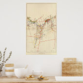 Comstock-Maps Nummer IV Poster (Küche)