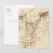 Comstock-Maps Nummer IV Postkarte (Vorne/Hinten)