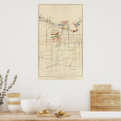 Comstock Maps Nummer VI Poster (Küche)