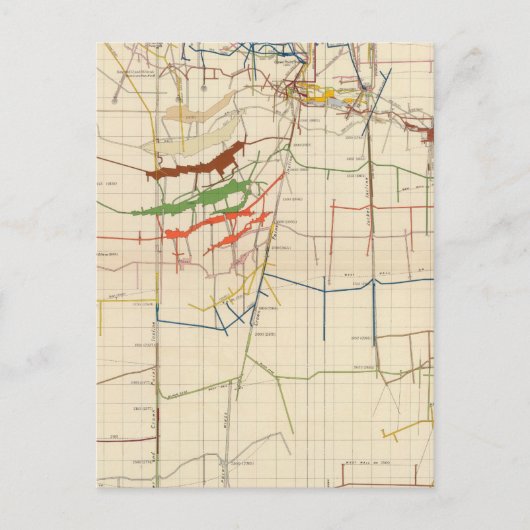 Comstock Maps Nummer VI Postkarte (Vorderseite)