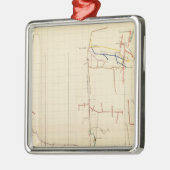 Comstock Mine Maps Number V Silbernes Ornament (Links)