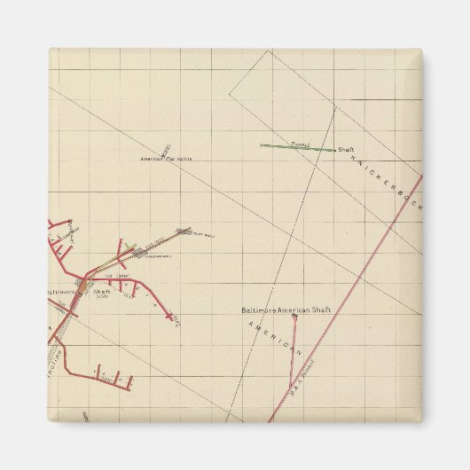 Comstock Mine Maps Number VIX Magnet (Vorne)