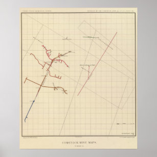 Comstock Mine Maps Number VIX Poster