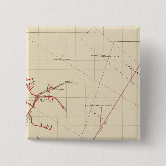 Comstock Mine Maps Nummer VIX Button (Vorderseite)