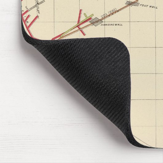 Comstock Mine Maps Nummer VIX Mousepad (Ecke)