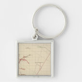 Comstock Mine Maps Nummer VIX Schlüsselanhänger (Vorne)