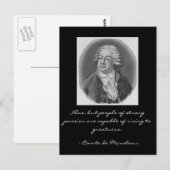 Comte de Mirabeau Postkarte (Vorne/Hinten)