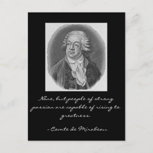Comte de Mirabeau Postkarte