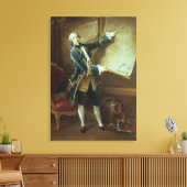 Comte de Vaudreuil, 1758 Leinwanddruck (Insitu (Wohnzimmer))