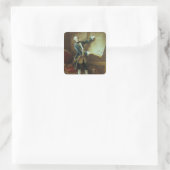 Comte de Vaudreuil, 1758 Quadratischer Aufkleber (Tasche)