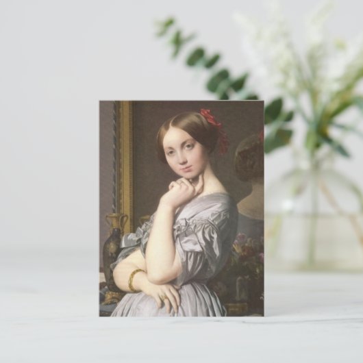 Comtesse d'Haussonville (Detail), Ingres Postkarte (Stehend Vorderseite)